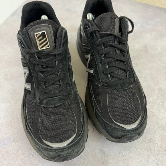 New Balance 990v5 Womens 8.5 B Black Silver Running Walking Shoes - Picture 10 of 15